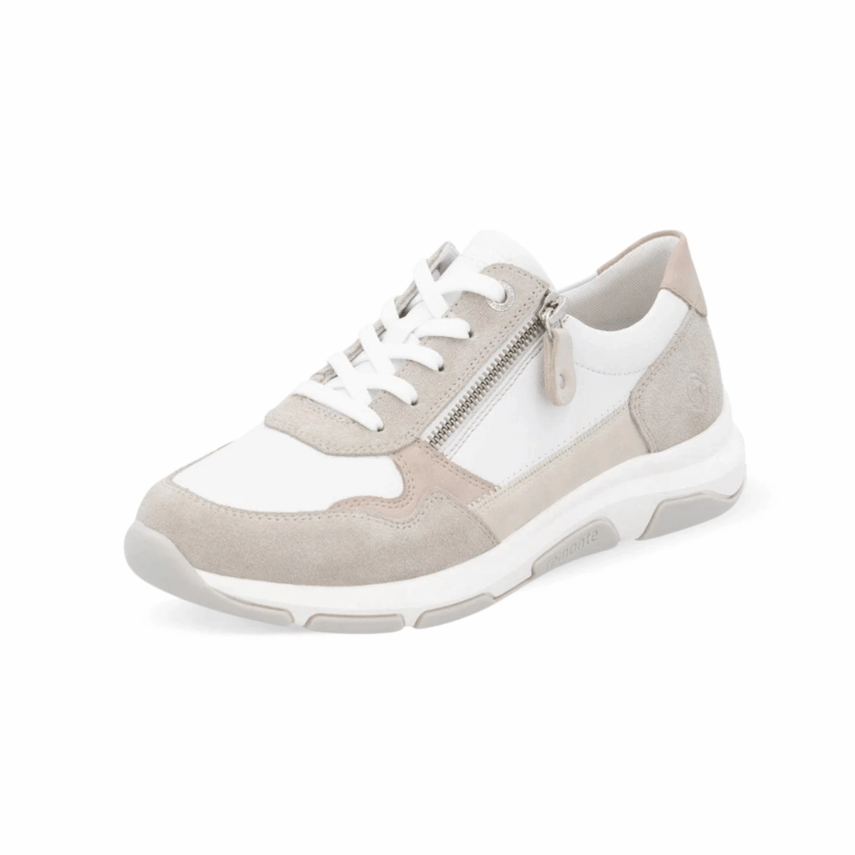 Rieker Women's Soraya D1S03-81 Quartz/White/Rose/Cream Dynamic piece