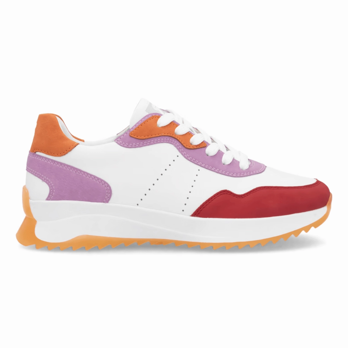 Rieker Women's W1308-80 Dhara Flame/White/Lilac/Pumpkin Impact Diffusing Design Comfort seekers