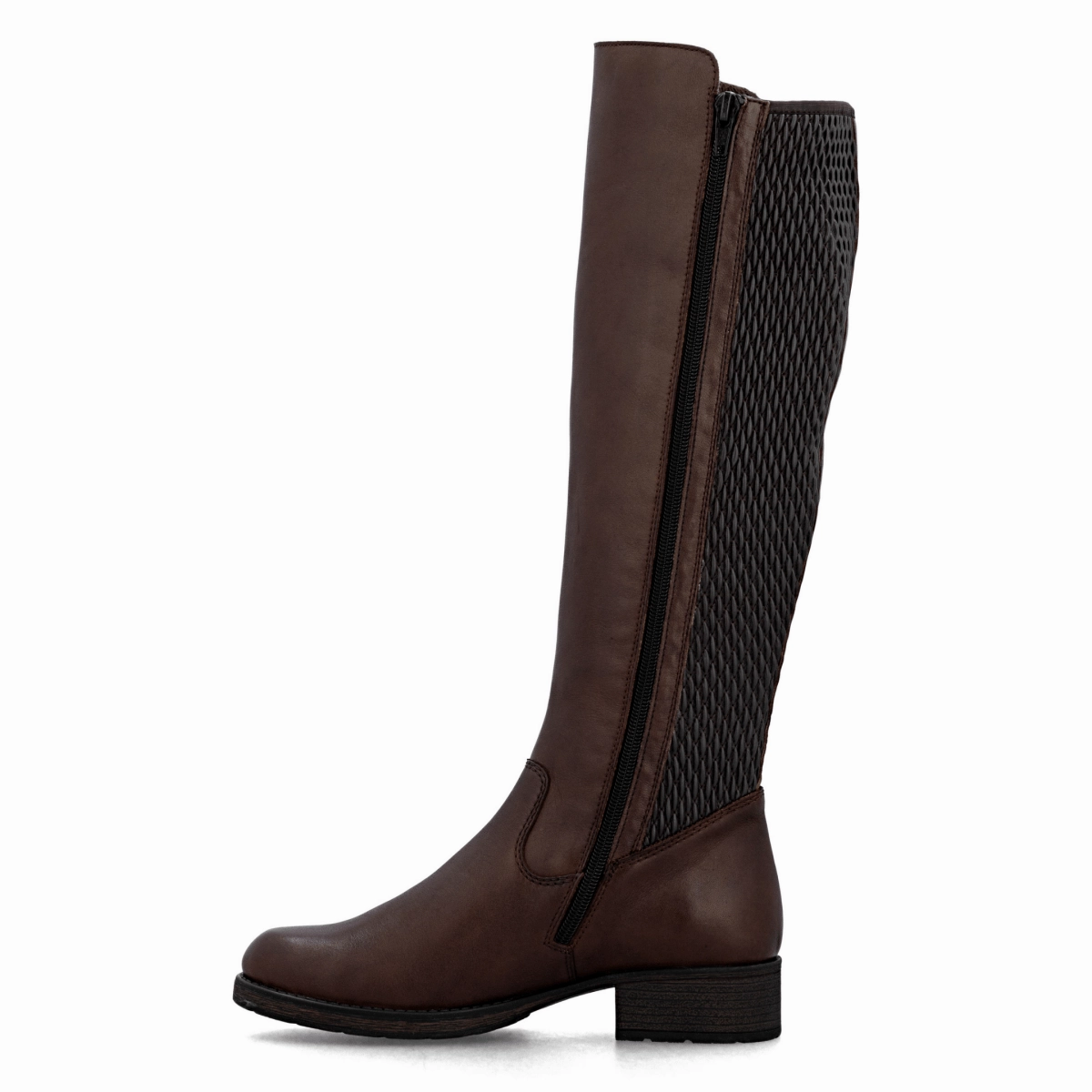 Rieker Women's Z9591-27 Faith Ebony Leather Traction Sole