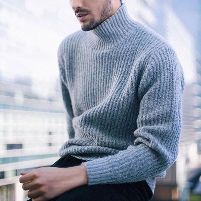 West Louis? Warm Cashmere Turtleneck Sweater Moisture Wicking Texture
