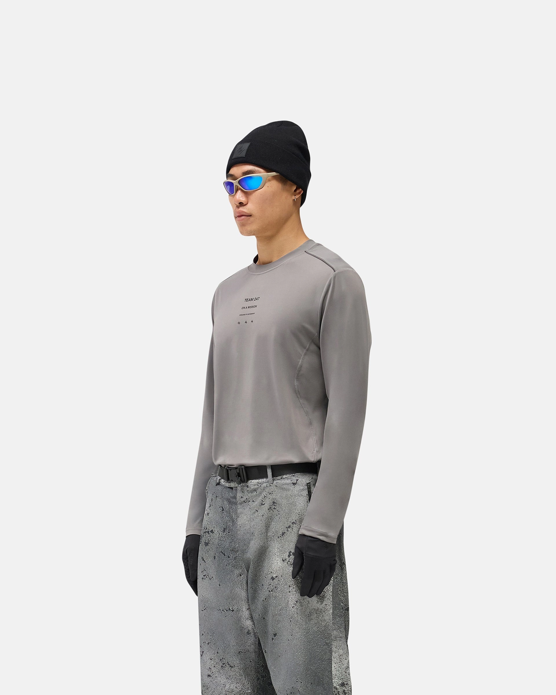 247 Trail Long Sleeve T-Shirt - Steel hypoallergenic material