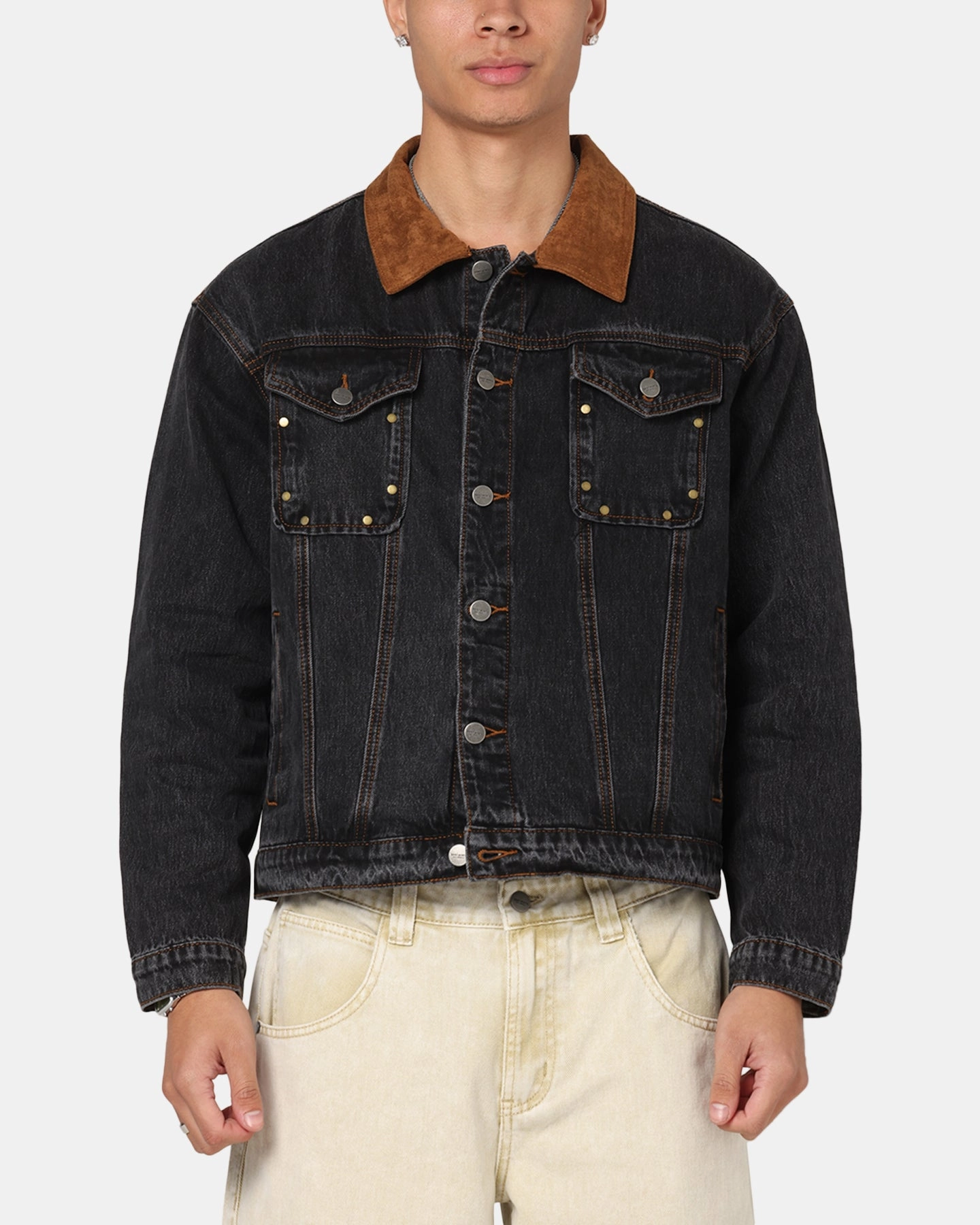 Saint Morta Rodeo Drive Denim Jacket Black Shadow Fast Paced Layer Insulated Core Technology