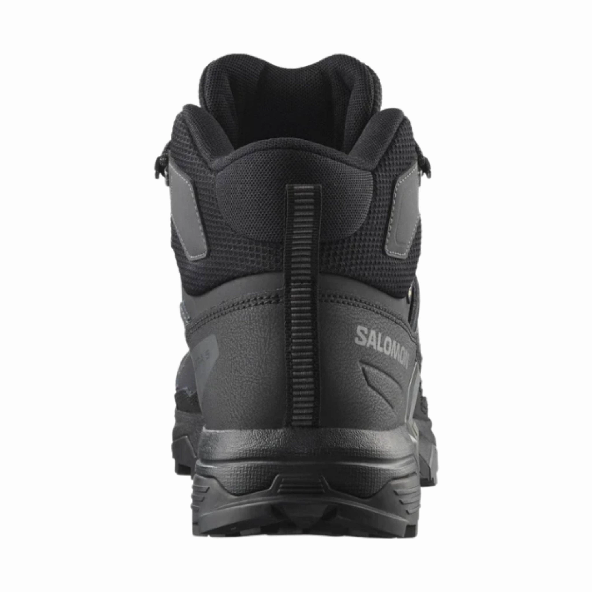 Eco Material Snowy Path Desert Design Salomon Men's X Ultra 5 Mid Gore Tex Hiking Boots - Black/Asphalt Castlerock