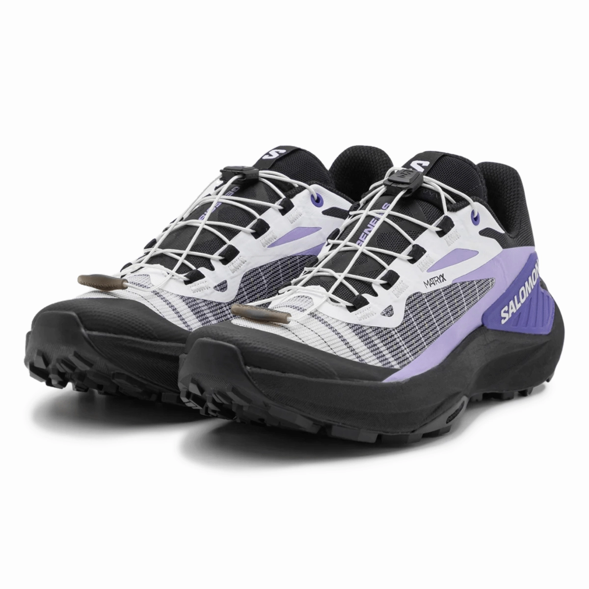 Reinforced toe cap Salomon Women's Genesis Black/White/Liberty