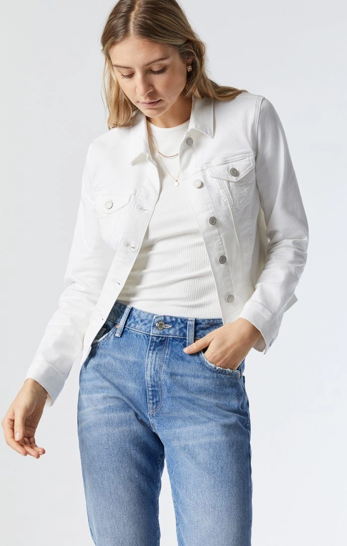 Fit Essential City Walk Casual Friday SAMANTHA JACKET IN DOUBLE WHITE SUPERSOFT
