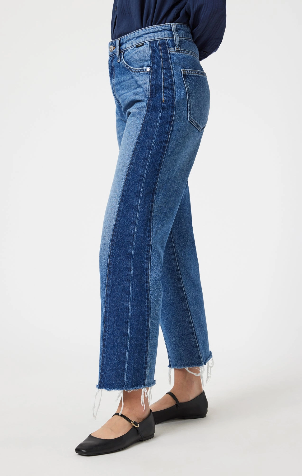 Flawless Look SAVANNAH STRAIGHT LEG IN MIX BLUE BLOCKING