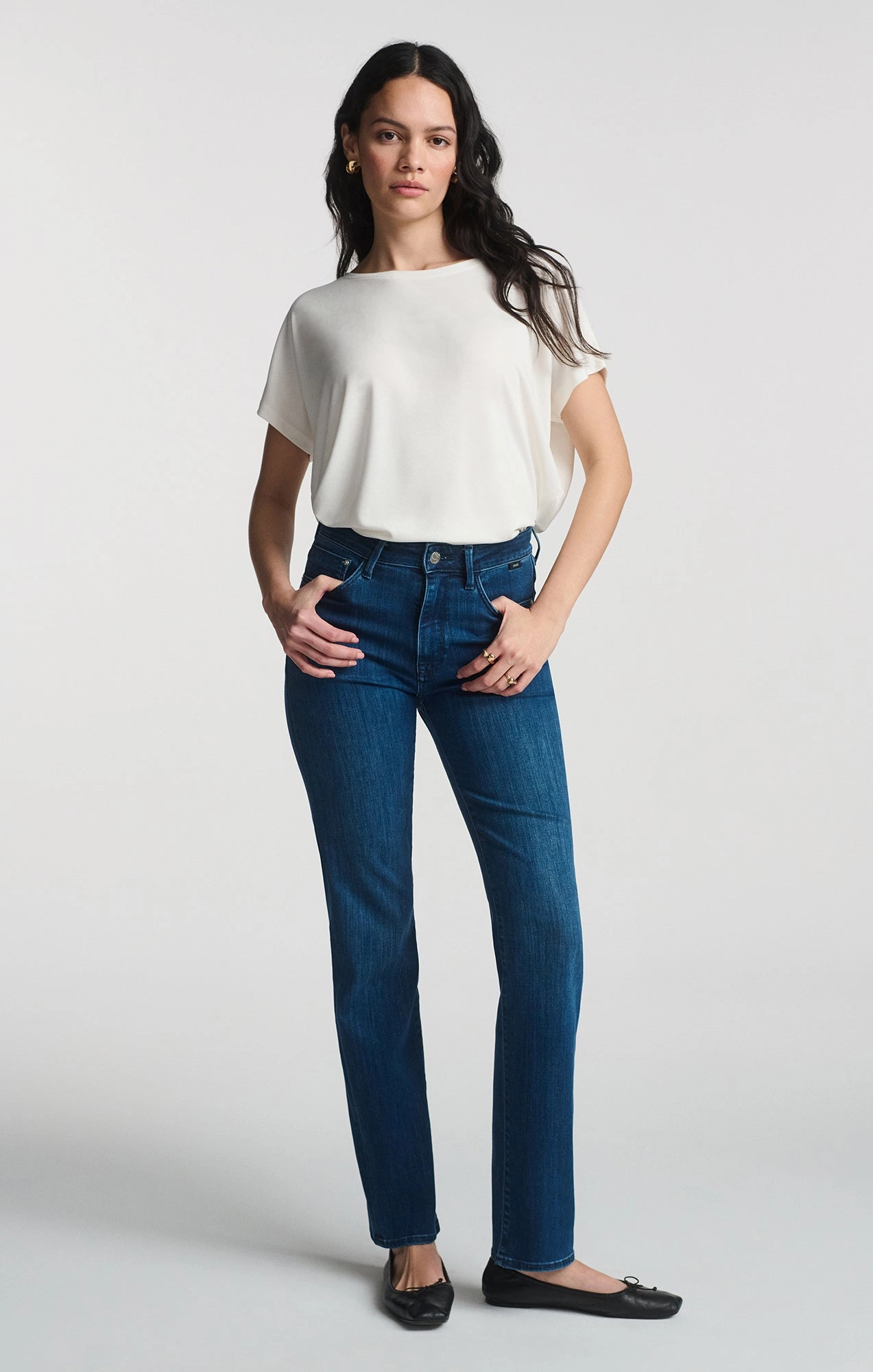Fashionable Design Easy Outfit KENDRA STRAIGHT LEG JEANS IN MID SUPERSOFT