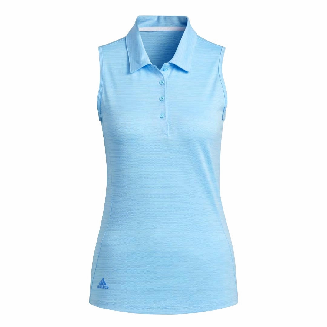 adidas - Women's Space-Dyed Sleeveless Polo (HI1731) WrinkleFreeFinish