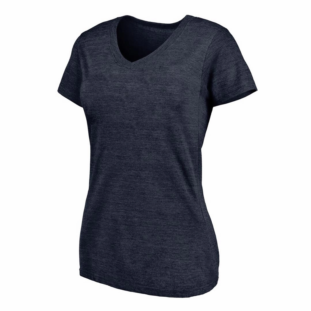 Women's Short Sleeve V-Neck T-Shirt (FANATICS4023-W-SSVNECK-NVY) Ventilation Panels