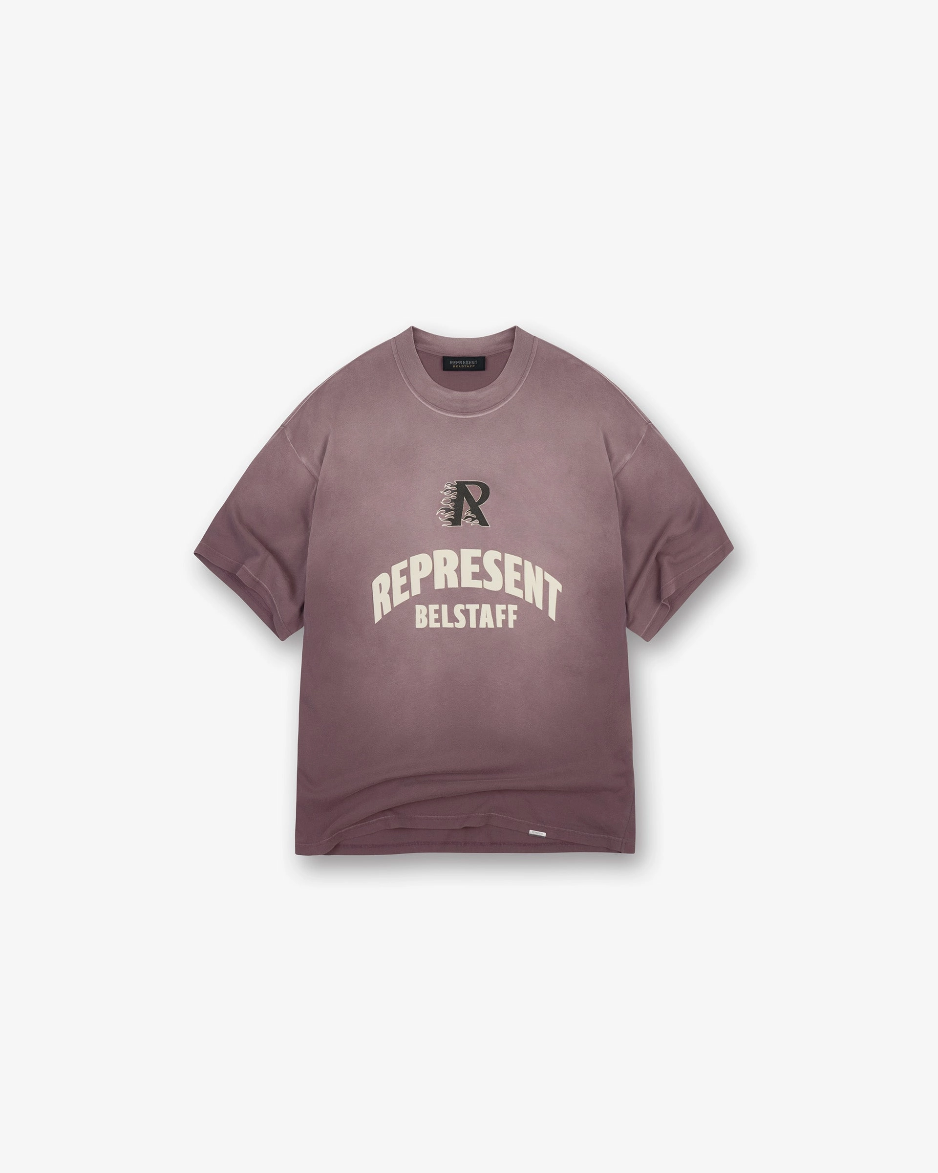 Represent X Belstaff Flame Phoenix T-Shirt - Plum dry cleanable High-Quality Fabric