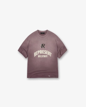 Represent X Belstaff Flame Phoenix T-Shirt - Plum dry cleanable High-Quality Fabric