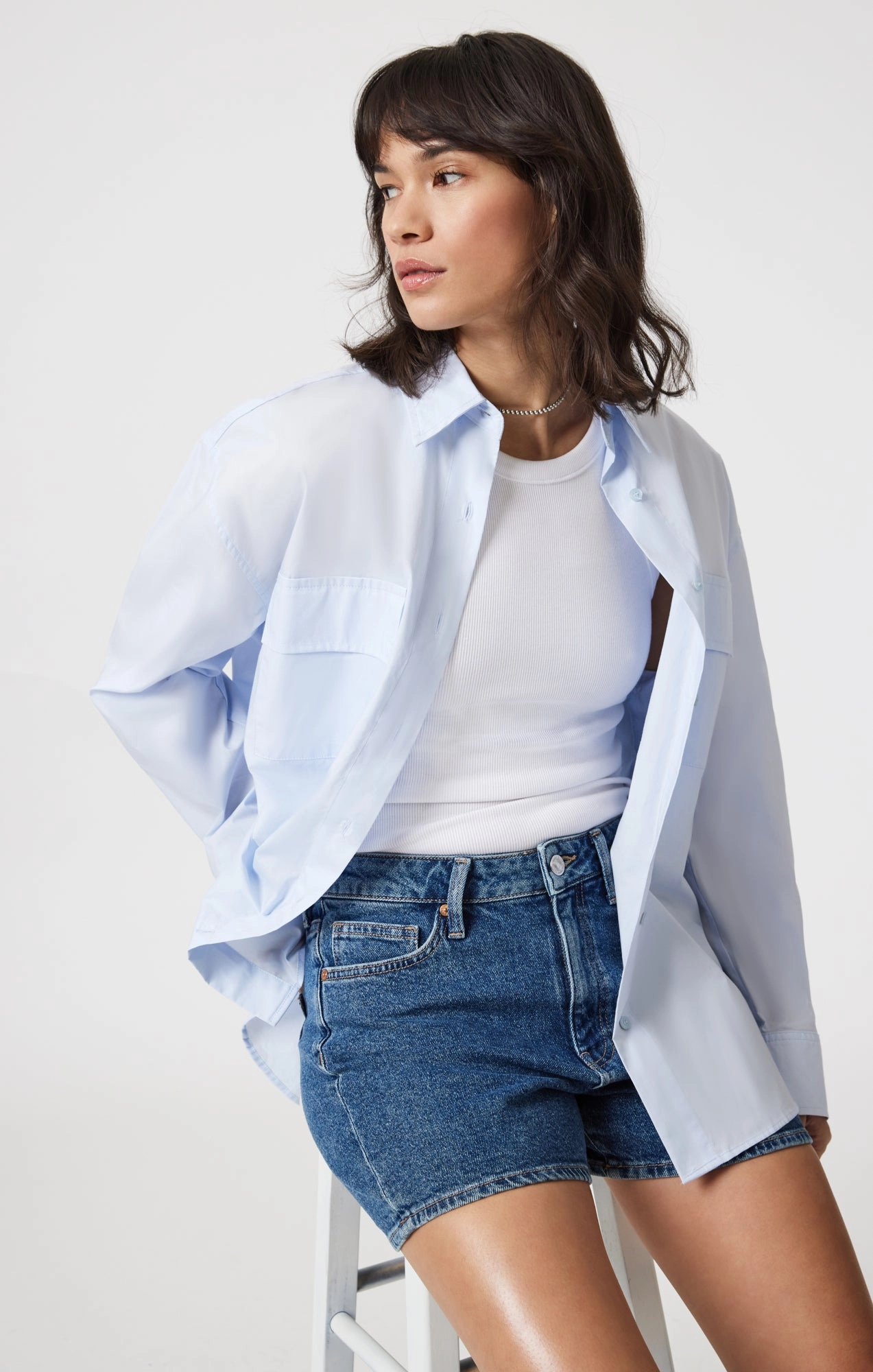 Casual Fit Wear Stretch Waist HEIDI SHORTS IN DARK SHADED 90's