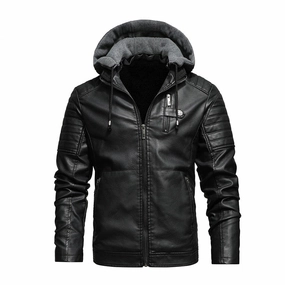 Weatherproof Zipper Closure Morning Commute Gear West Louis? Biker Fleece Thicken Motorcycle Leather Jacket