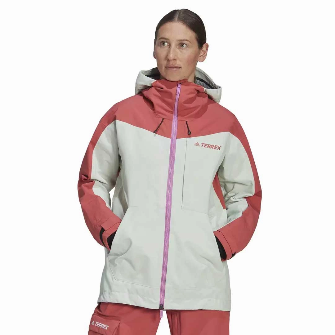 Fashion Event Temperature Regulating Lining adidas - Women's Terrex 3L Post-Consumer Nylon Jacket (HC7726)