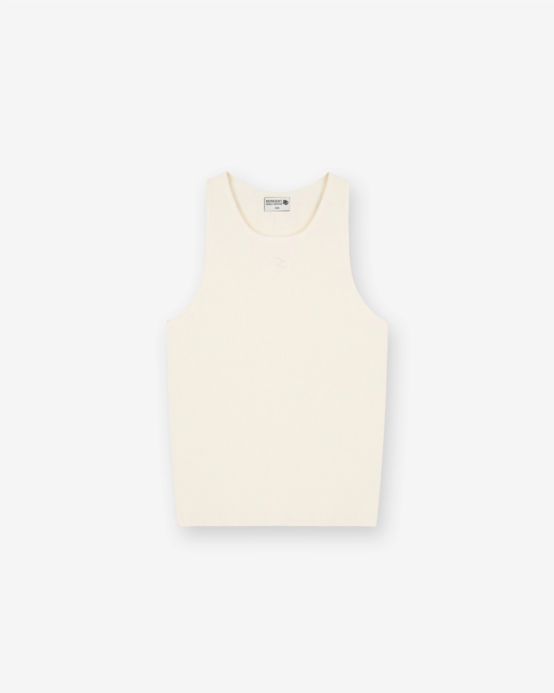Casual everyday wear Represent X Duke   Dexter Ribbed Vest - Ecru