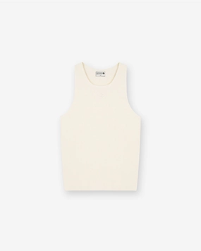 Casual everyday wear Represent X Duke   Dexter Ribbed Vest - Ecru