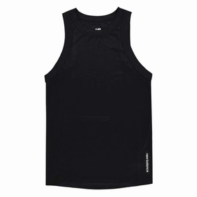 New Balance - Women's Perfect Rib Tank Top (WT21108 BK) Quick Access Closures Moisture Wicking Finish