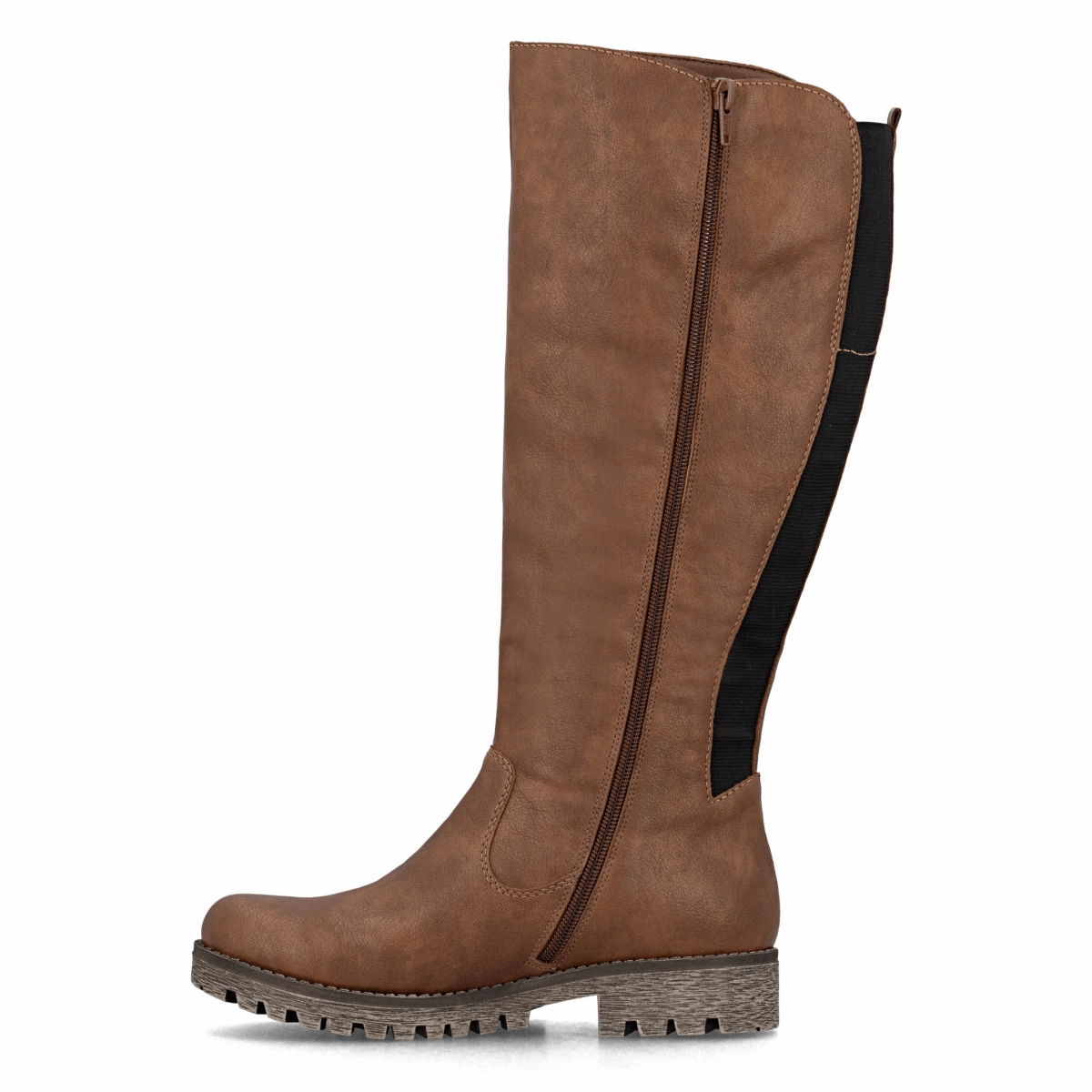 Rieker Women's 78554-24 Cognac Buckskin Leather Eco Material Rough Trail Hiker Rugged Design