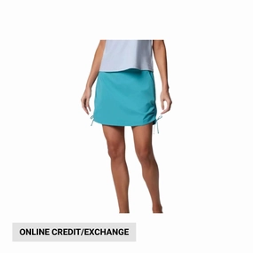 Flared hem Columbia Women's All Seasons Ruched Skort - Teal