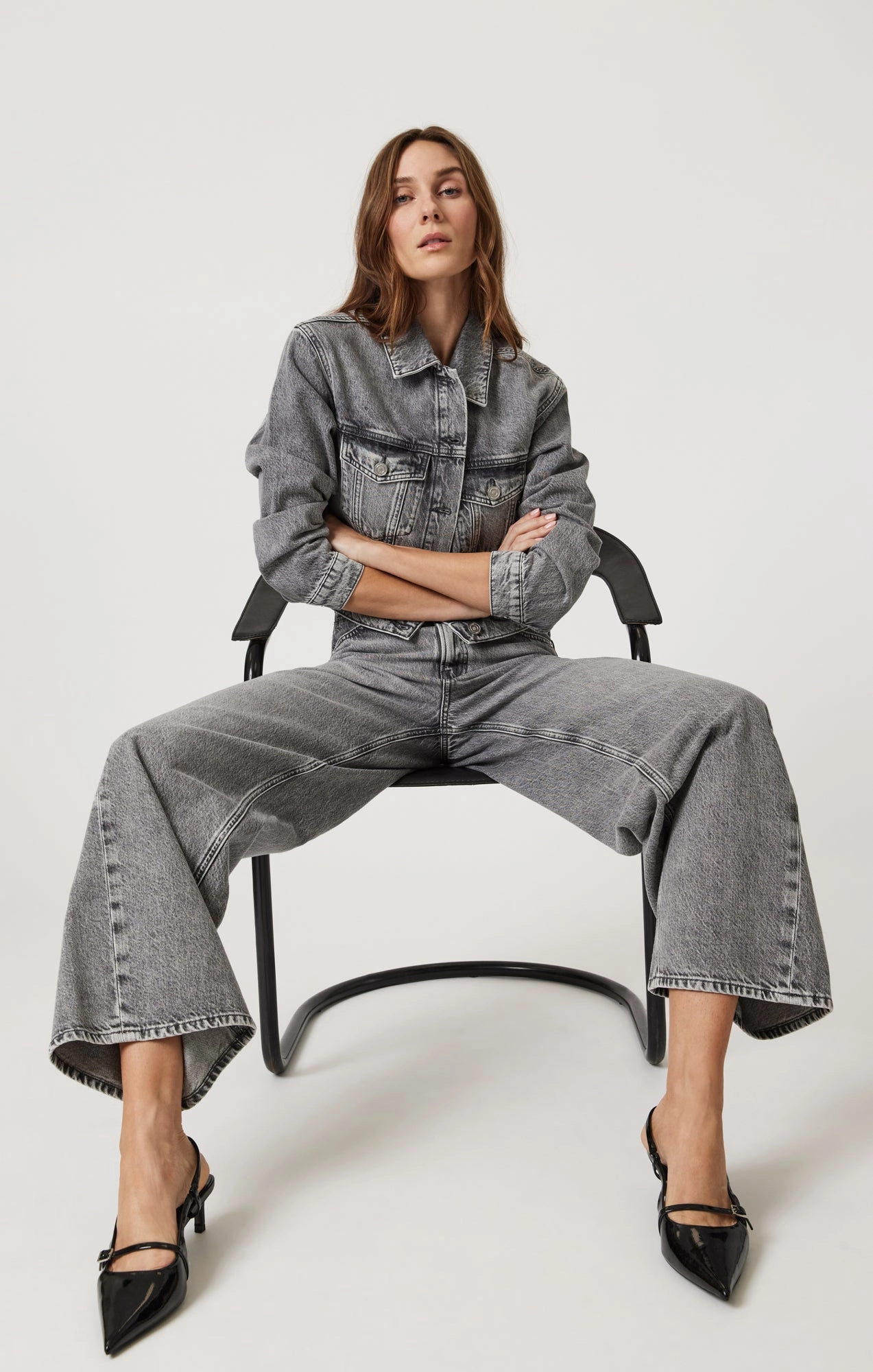 SIENA WIDE LEG IN LIGHT SMOKE DENIM All-day Comfort Traveler Gear Slim