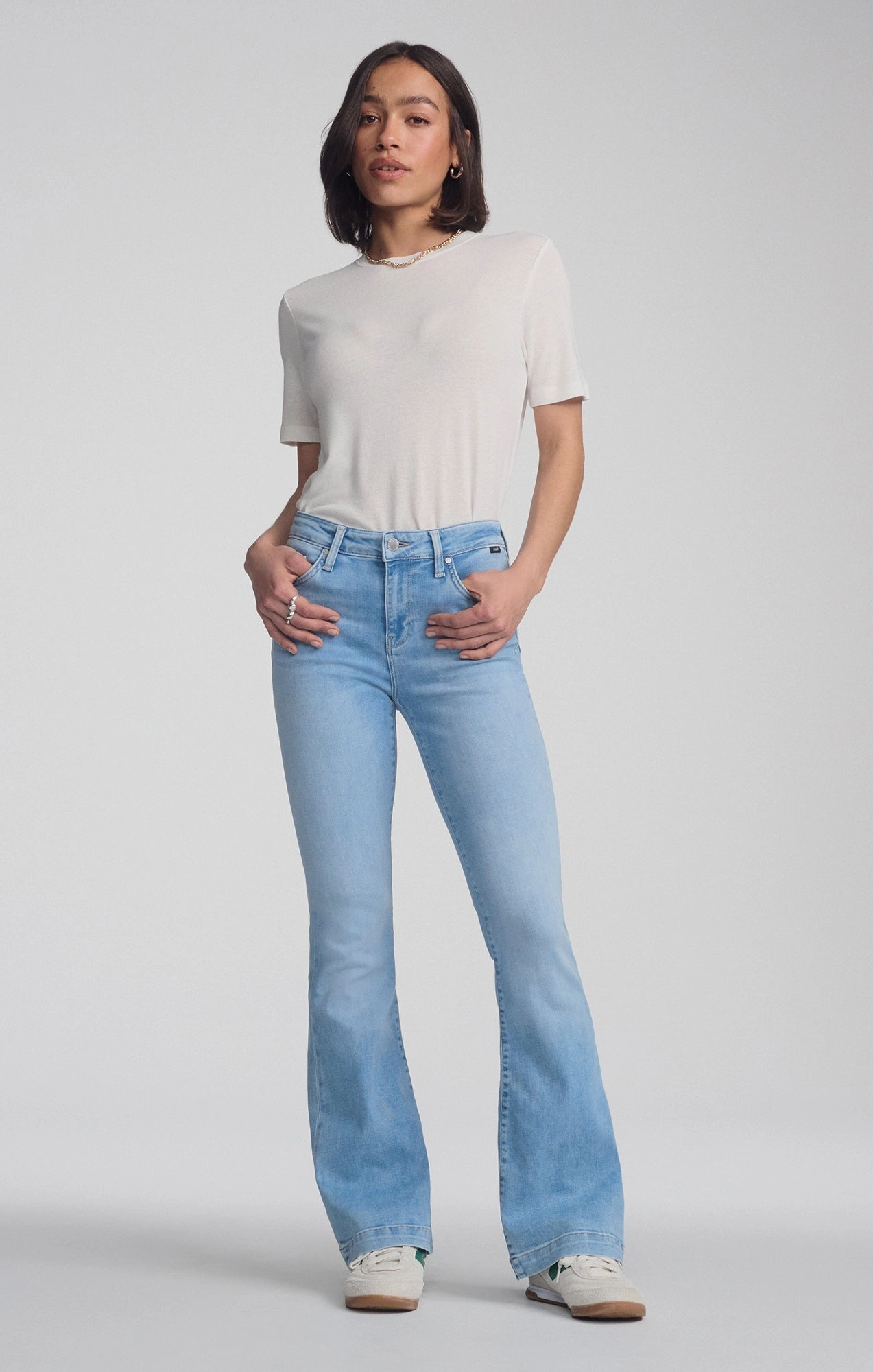 Soft Finish Sleek Option SYDNEY FLARE IN LIGHT BLUE FEATHER BLUE