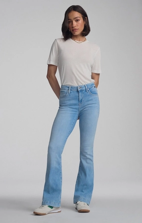 Outfit Ready Style Street Ready SYDNEY FLARE IN LIGHT BLUE FEATHER BLUE