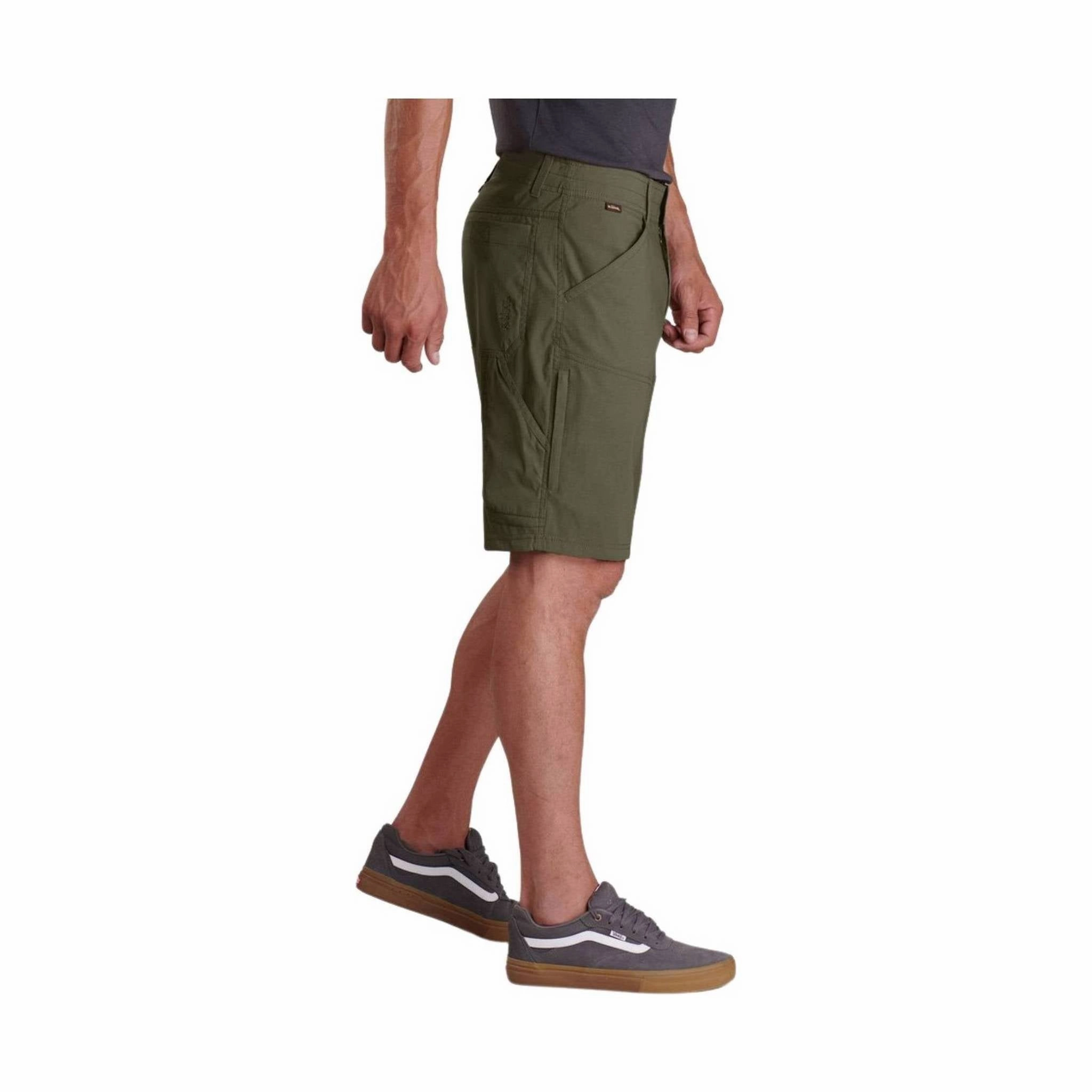 Kuhl Men's Renegade Short - Burnt Olive Stretchable Material Simple Vibe