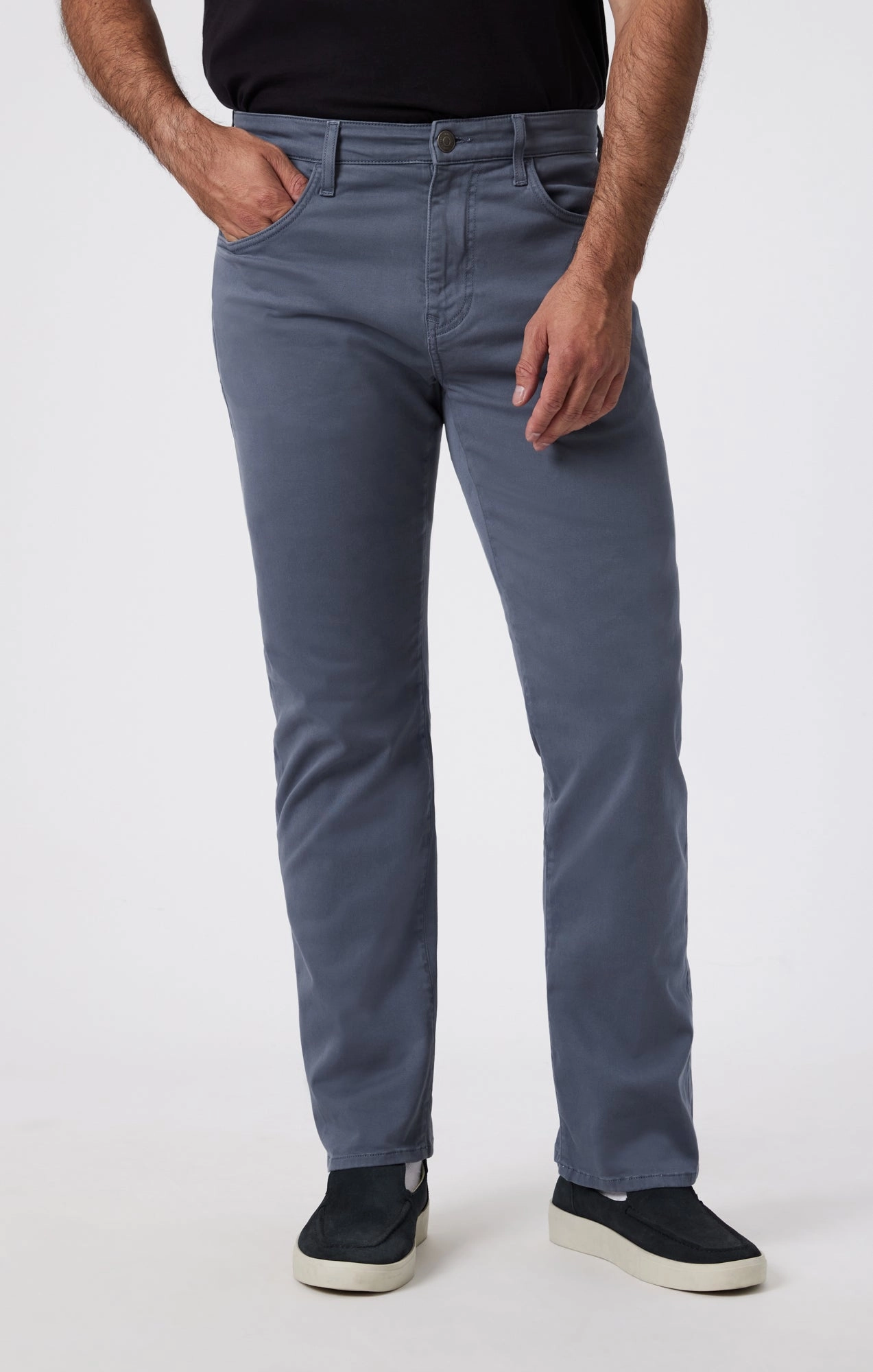 Reflective Trim ZACH STRAIGHT LEG IN INDIGO CASUAL TWILL