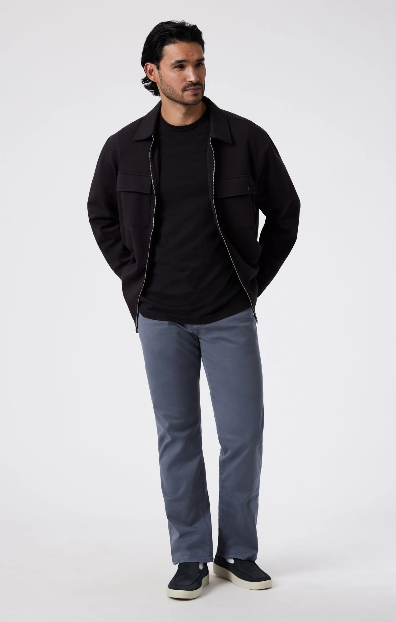 AntiPillingFabric ZACH STRAIGHT LEG IN INDIGO CASUAL TWILL