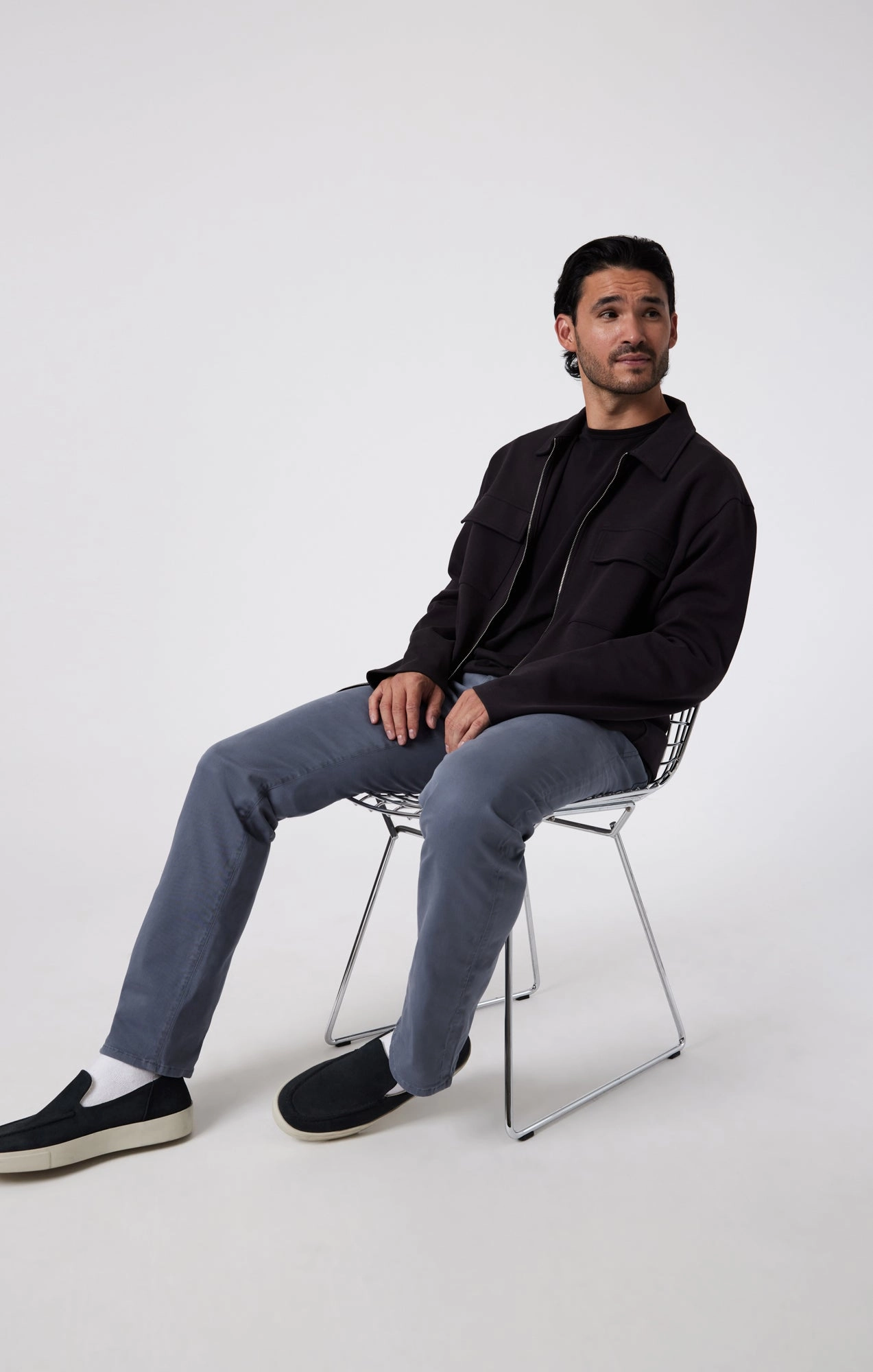 ZACH STRAIGHT LEG IN INDIGO CASUAL TWILL Comfy Cut Water Repellent