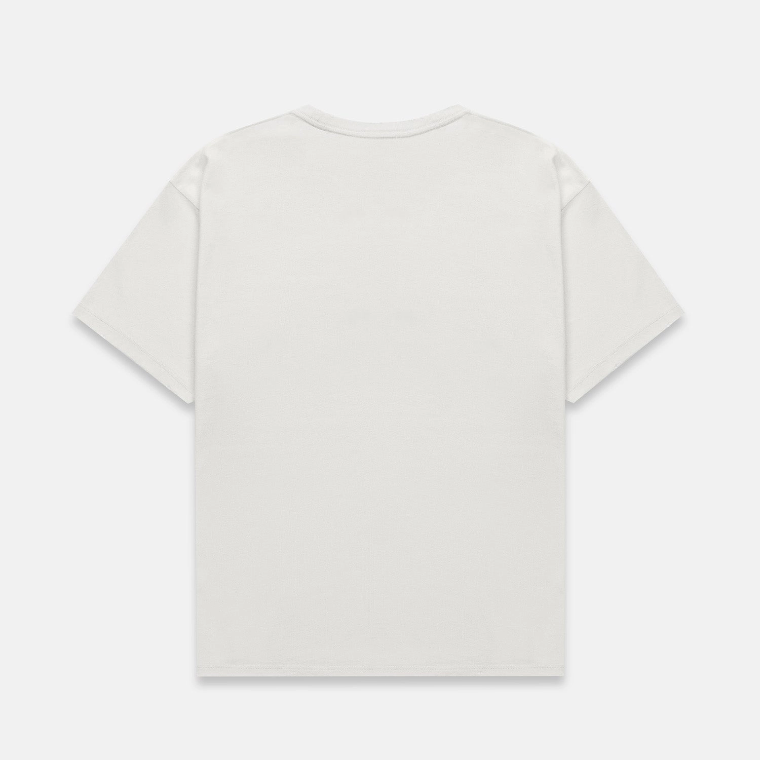 Round neck simplicity Roomy Design Duke American Flag Vintage White T-Shirt