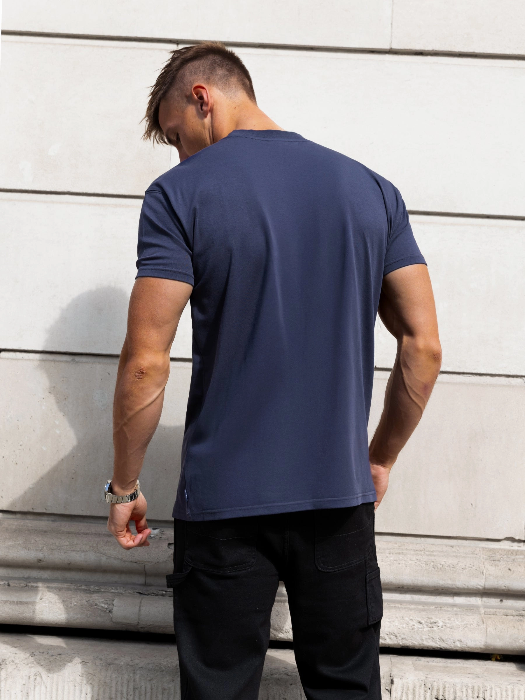 Rhys Relaxed T-Shirt - True Navy Casual Ease