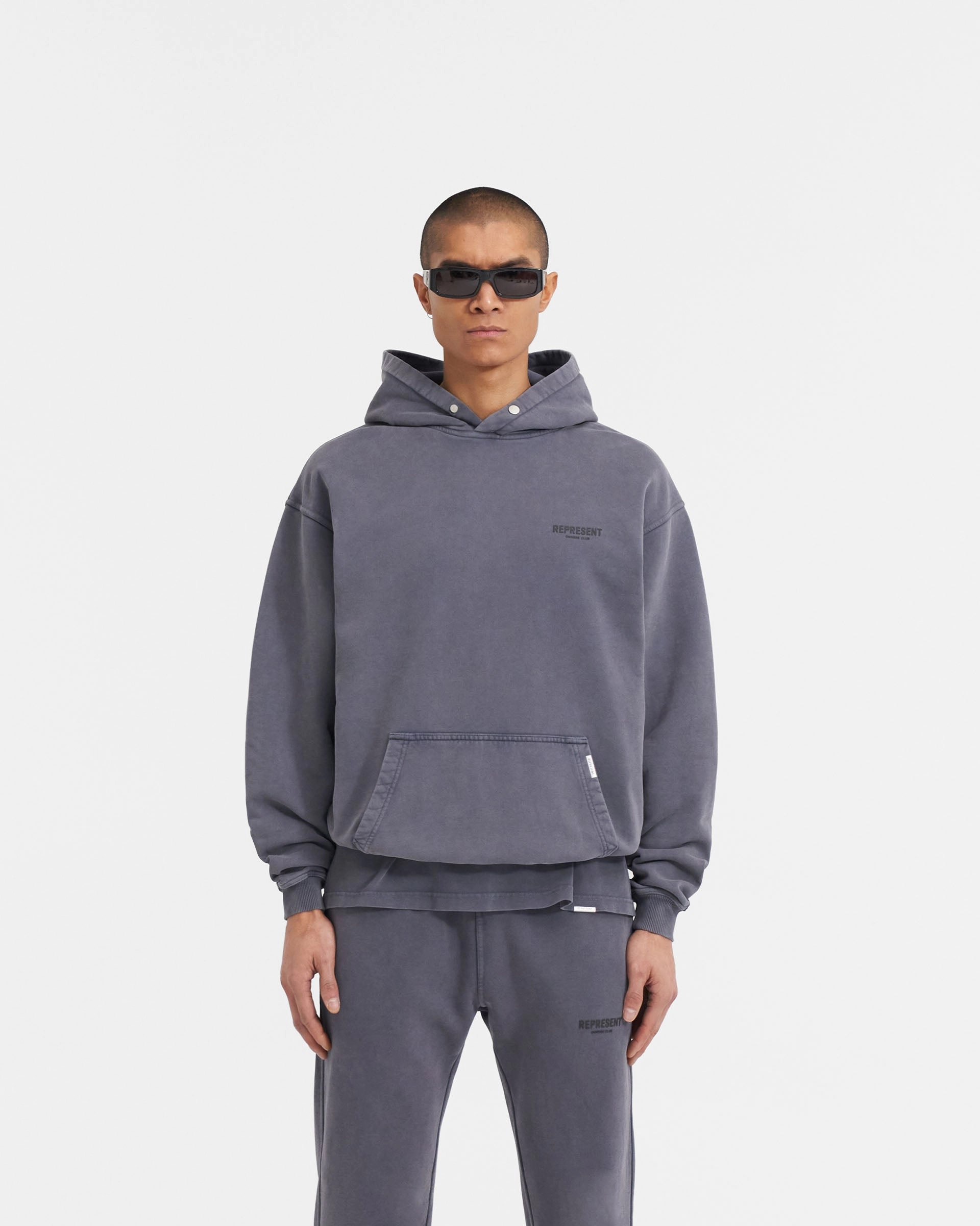 Represent Owners Club Hoodie - Storm Four Way Stretch Cozy Warmth