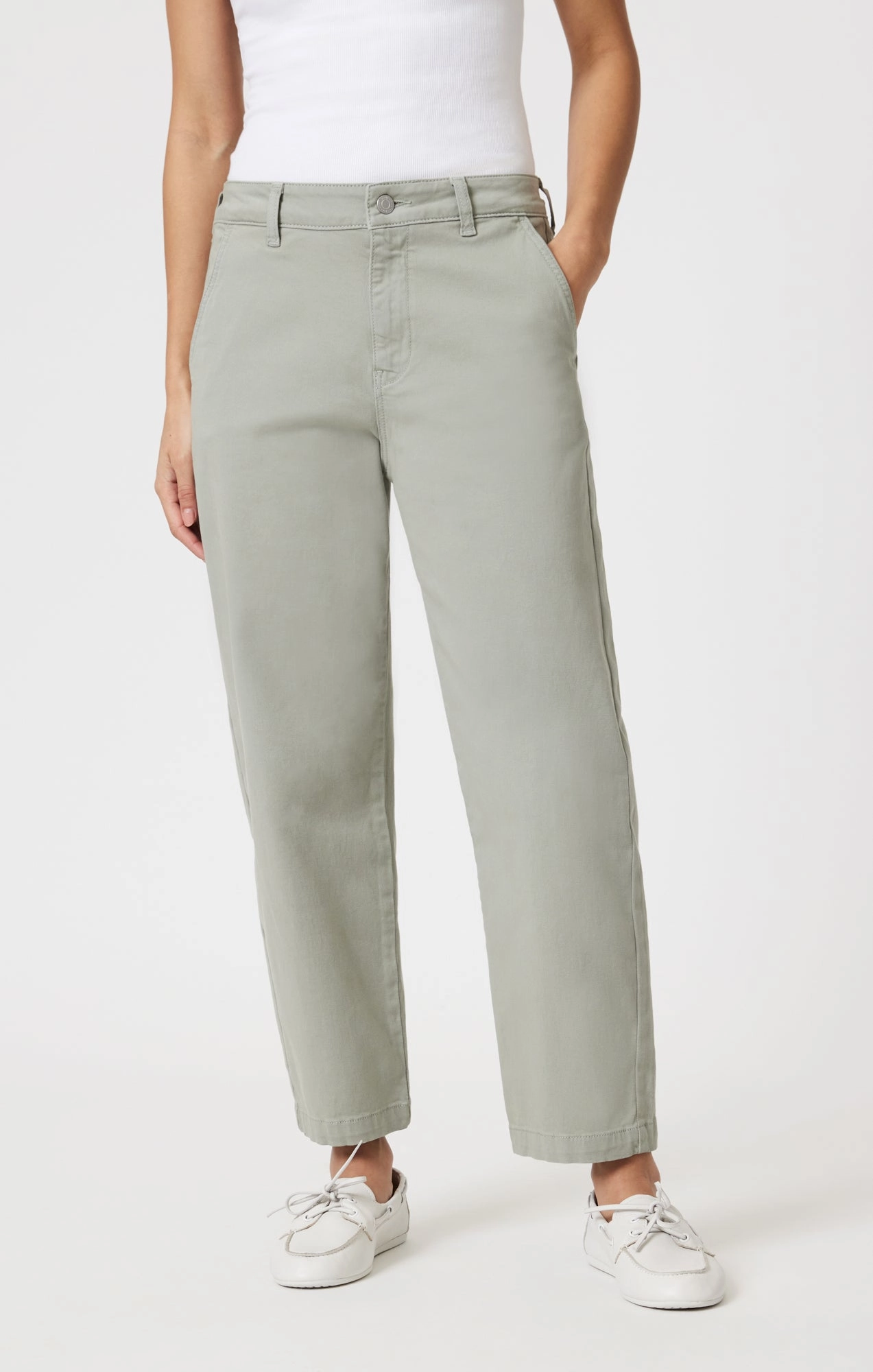 Chilly Wear Hidden pockets LAUREN STRAIGHT CHINO IN LINT CASUAL TWILL