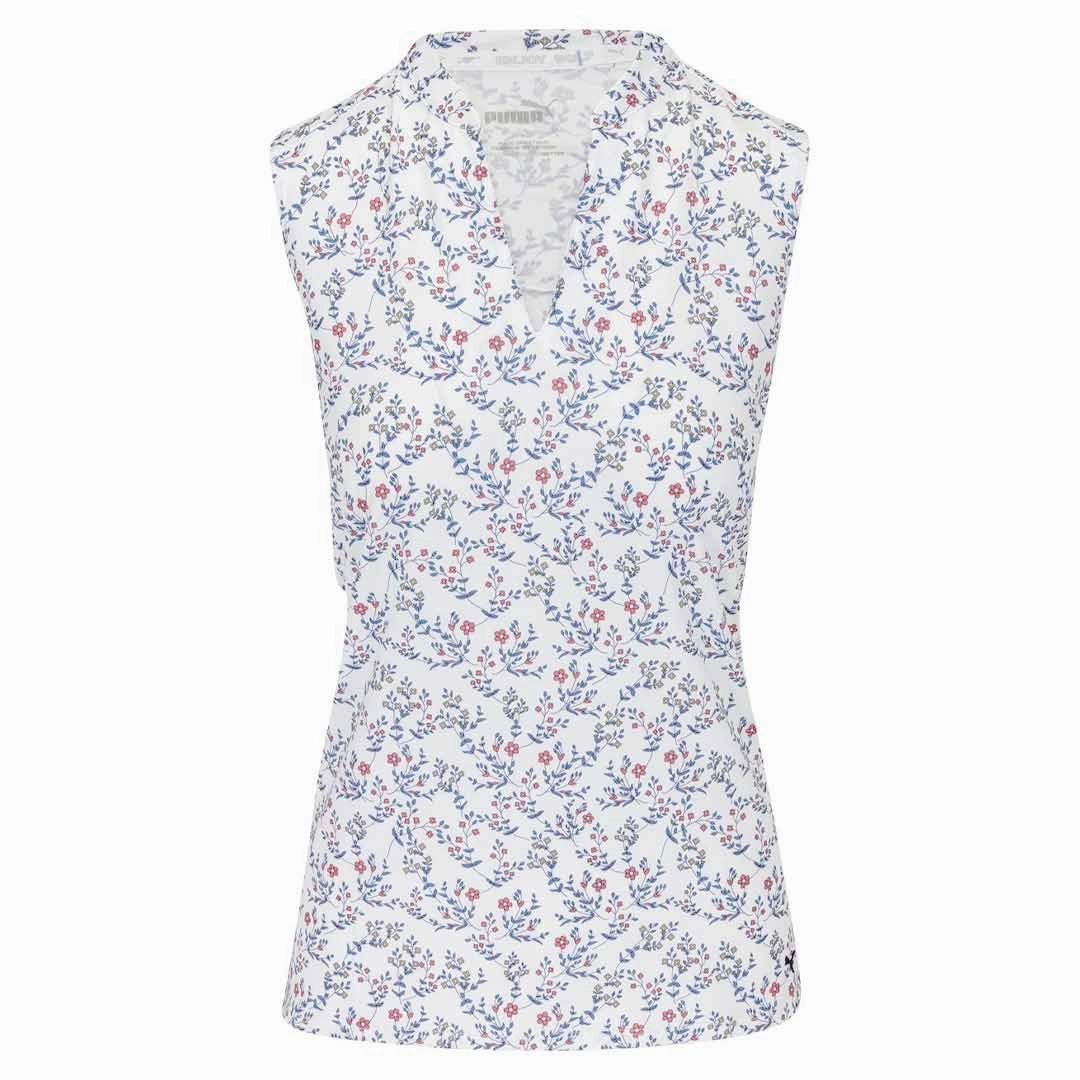 Mid Length Cut Ripstop Reinforcement Puma - Women's Mattr Micro Floral Sleeveless Polo (539002 01)