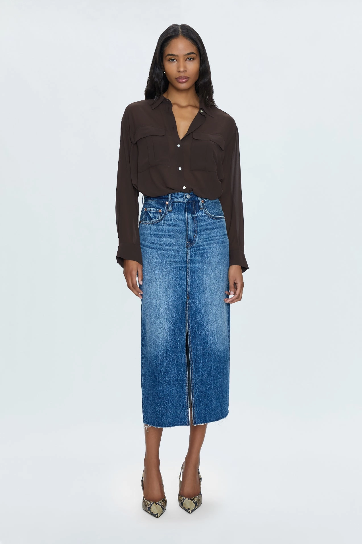 Alice Midi Skirt - Fairfax Odor control Texture Focus
