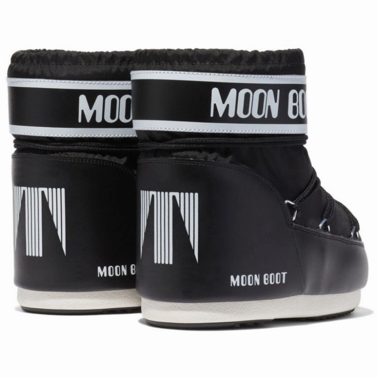 Moon Boot Women's Icon Low Black Nylon Cozy Lined Construction Fit