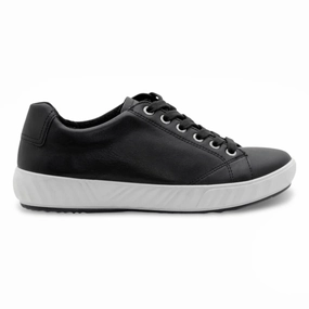 Ara Women's Alexandria Black Leather/White Sole Gradient Density Foam