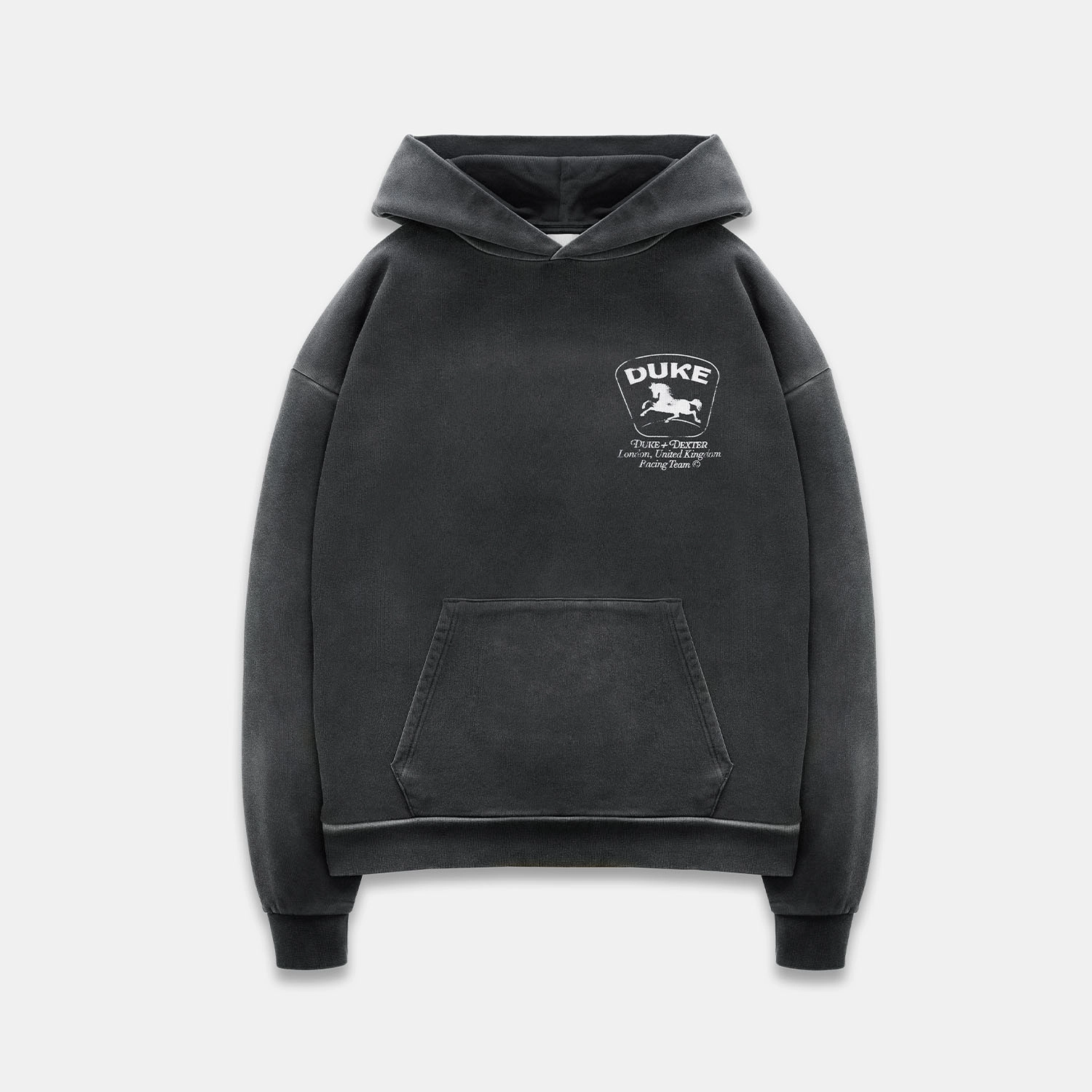 DR3 Sponsors Washed Grey Hoodie Winter Apparel Summer Vacation