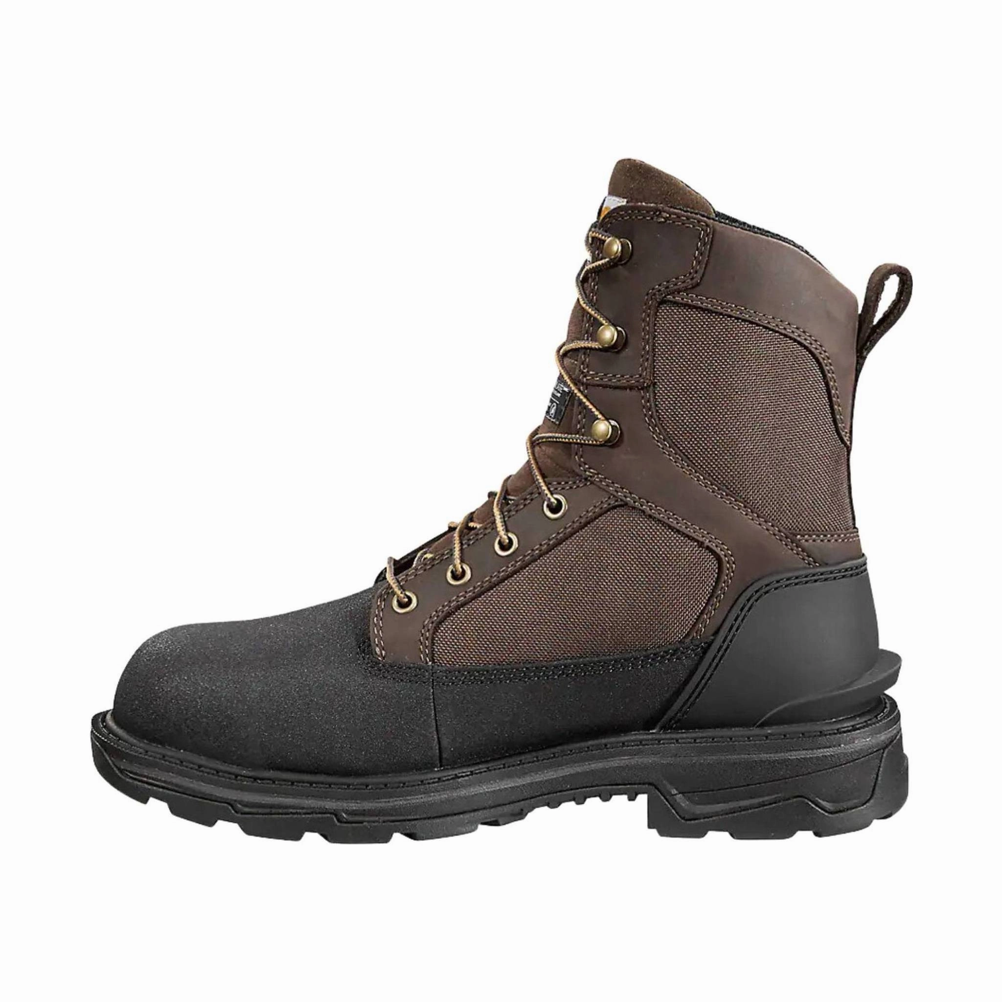 Carhartt Men's Ironwood Waterproof Insulated 8 Inch Alloy Toe Work Boot - Brown Breathable River Crossing
