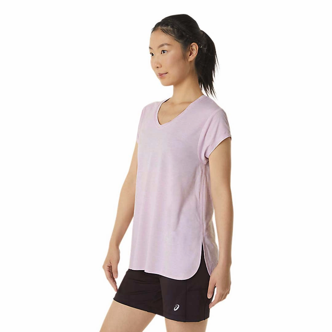 RibbedTrims Asics - Women's Heather V-Neck Top (2032C159 685)