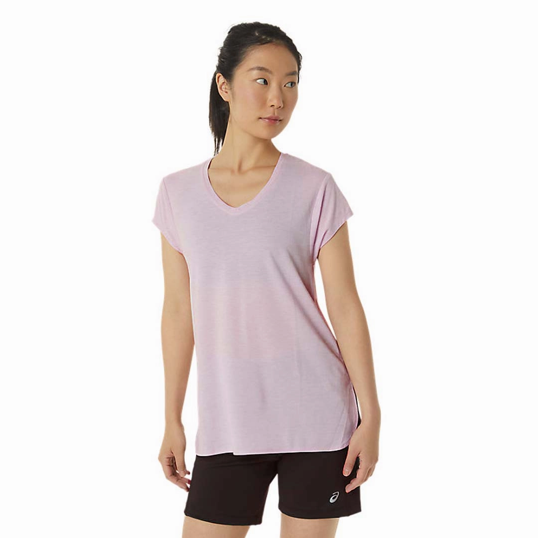 Soft Layers Layered Look Asics - Women's Heather V-Neck Top (2032C159 685)