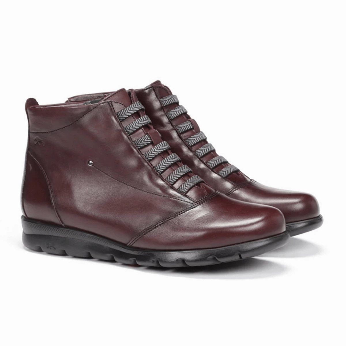 Fluchos Women's Susan Ankle Boot F0356 Burgundy/Bordeaux Quick Pull