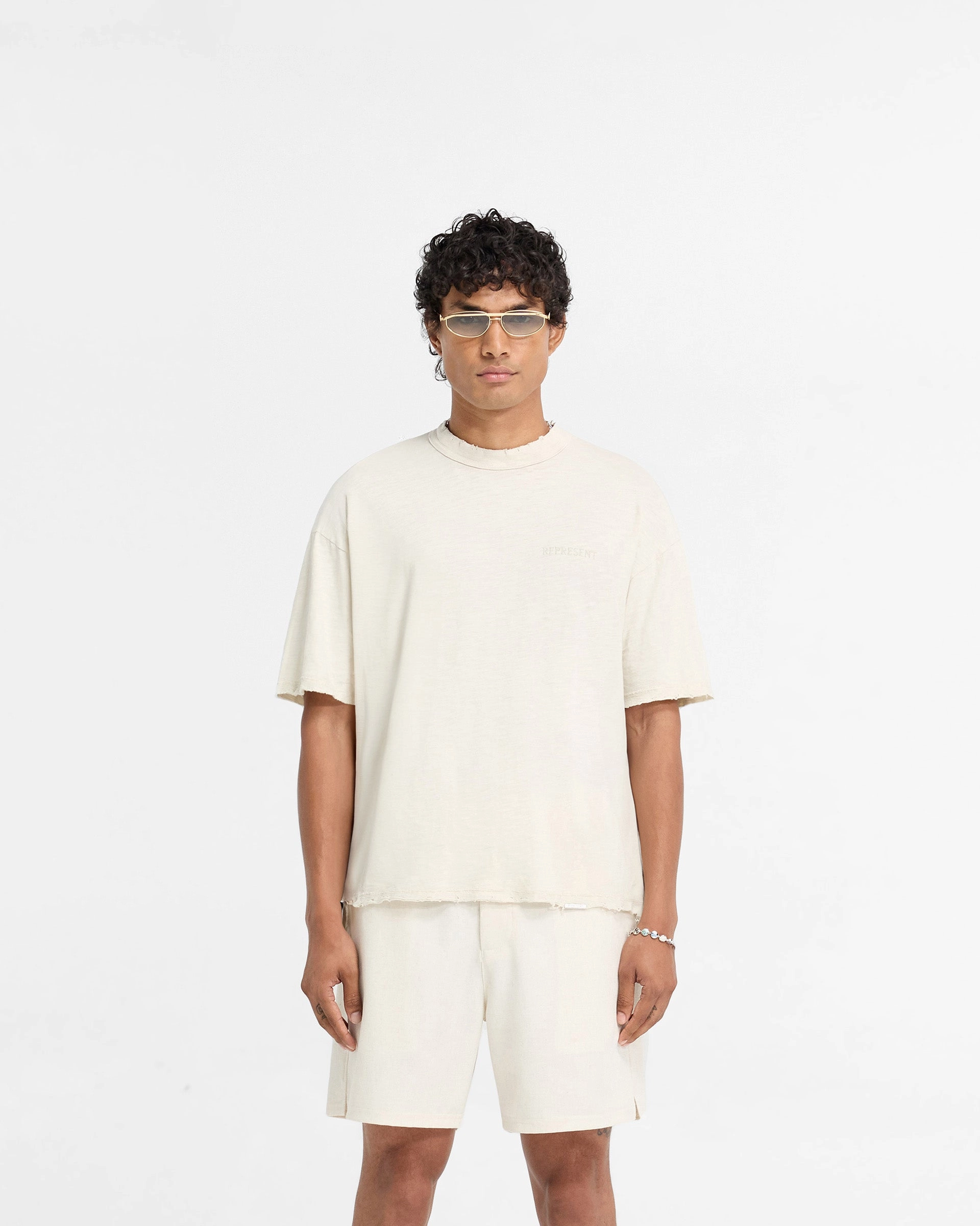 Slub T-Shirt - Flat White tall size