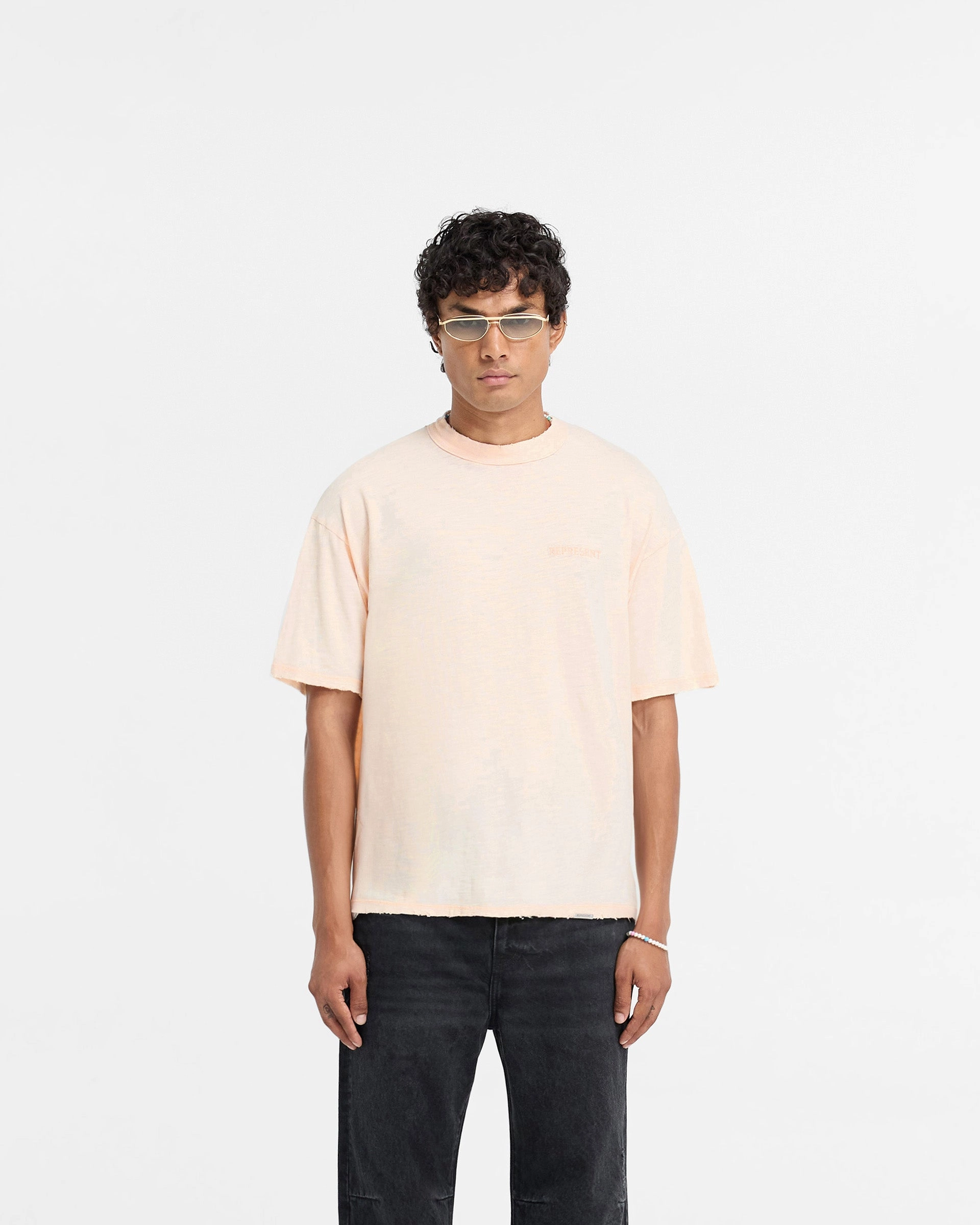 Seam Free Back Slub T-Shirt - Washed Coral