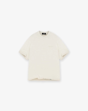 Slub T-Shirt - White Sand Comfy Fit Wear