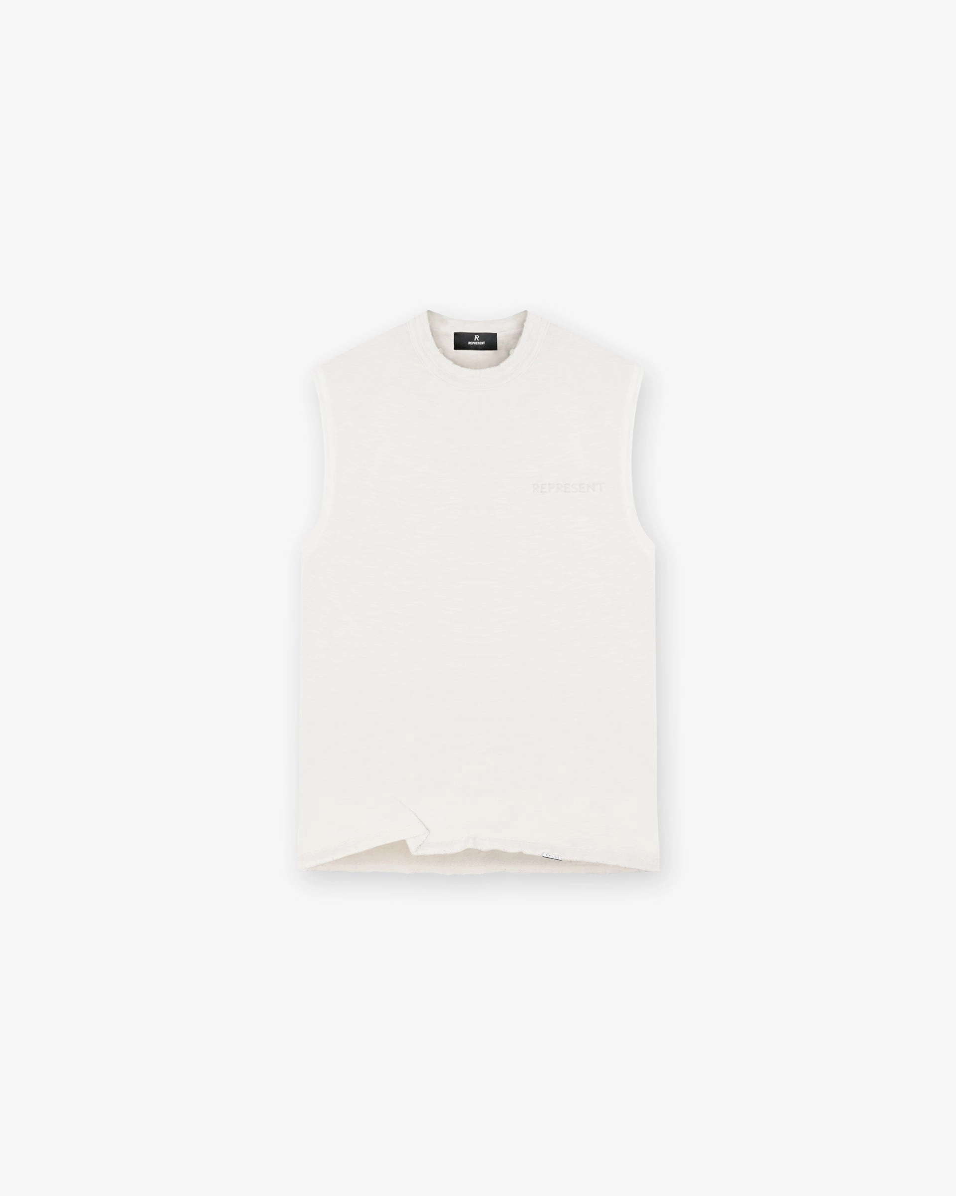 Slub Tank - Flat White UV protection layer High Density Cotton