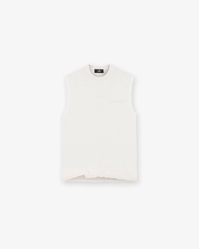 Slub Tank - Flat White UV protection layer High Density Cotton