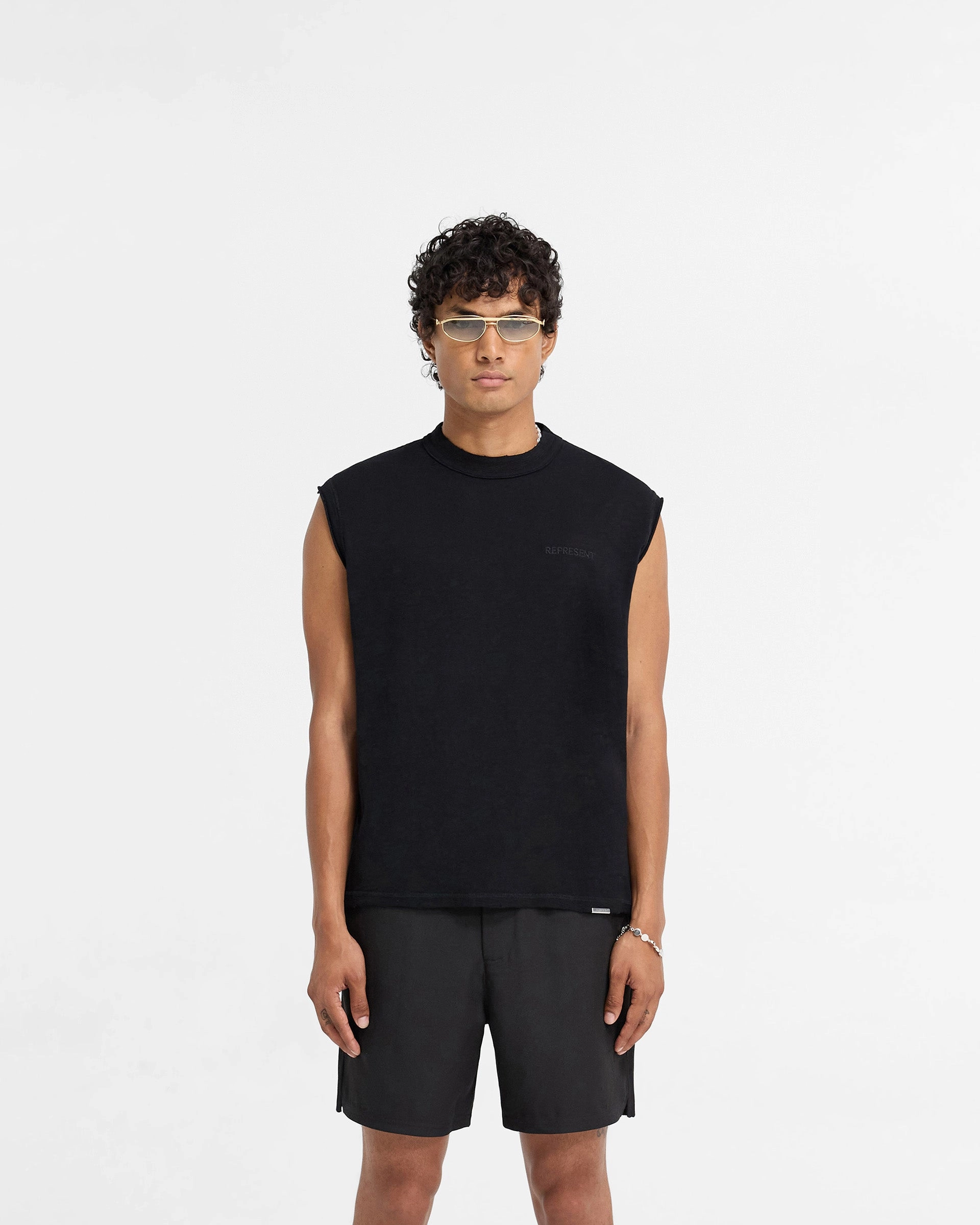 Slub Tank - Jet Black All-Day Stretch