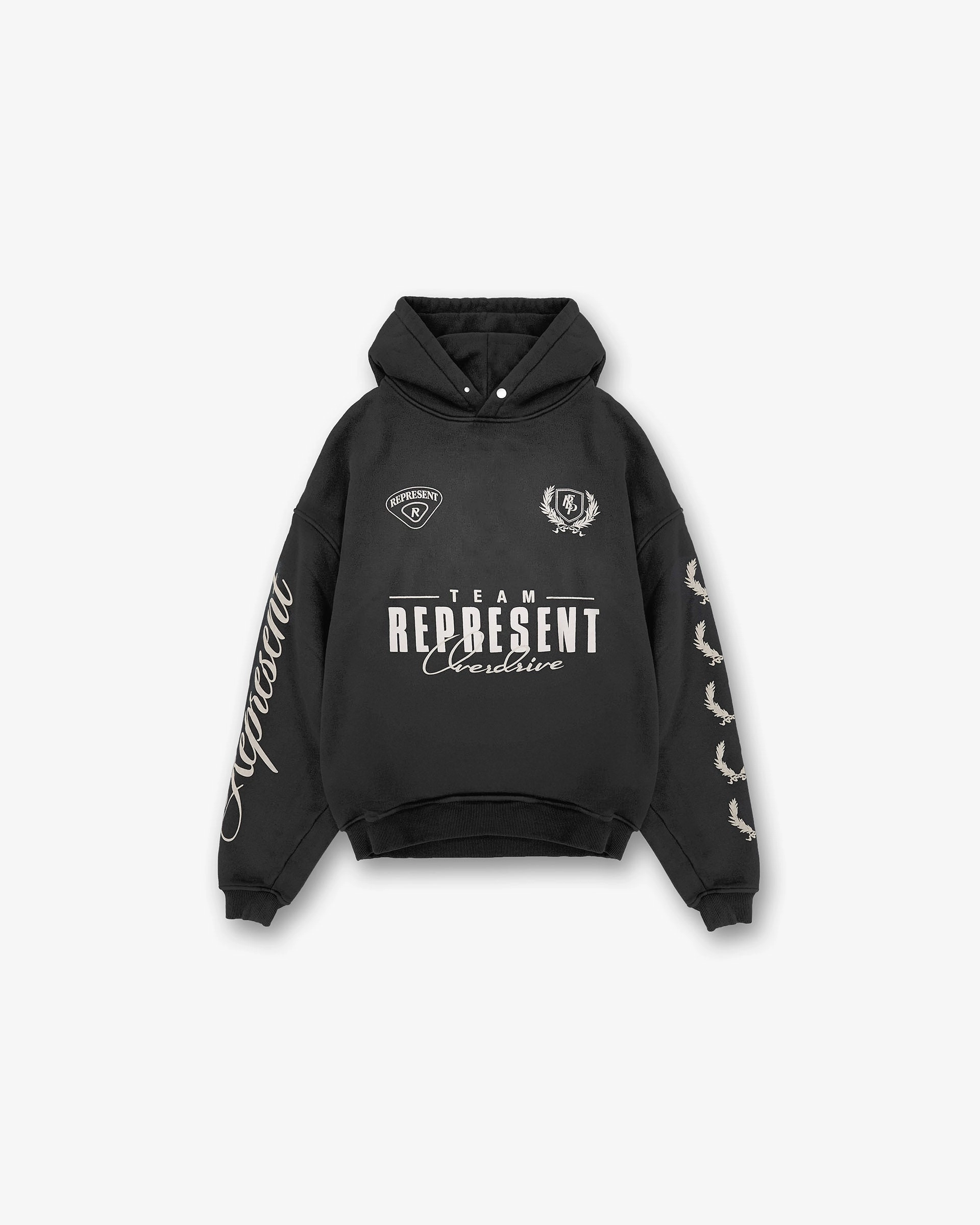 World Championship Hoodie - Stained Black Sporty Fit camping outfit